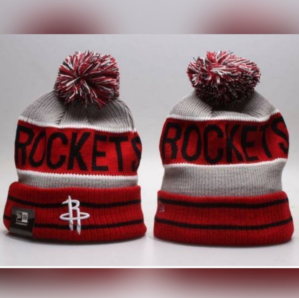 Houston Rockets Winter Pom Knit Beanie